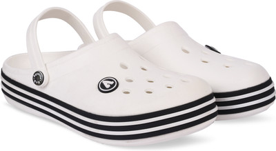 Aqualite Men Clogs(White, Black , 8)