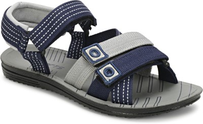 kullegs Men Sandals(Blue, Grey , 9)