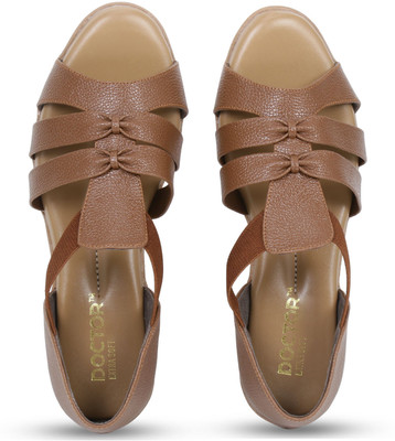 DOCTOR EXTRA SOFT Memory Foam Sandals Ortho Care Orthopaedic Doctor Soft Footwear Chappal Women Flats(Copper , 5)
