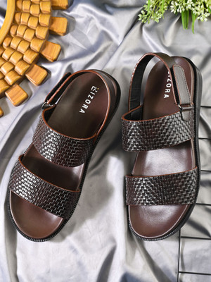BIZORA Men Sandals(Brown , 7)