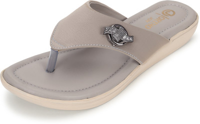 ORTHO JOY Women Flats(Grey , 4)