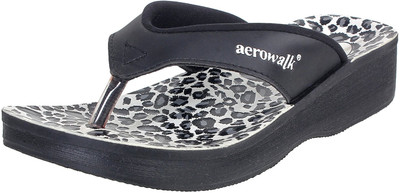 aerowalk Women Wedges(Black , 8)