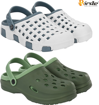 Birde Men Sandals(Grey, Olive , 9)