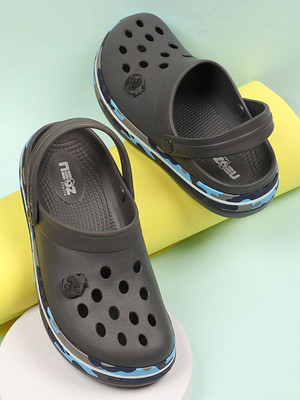 Neoz Levirex Ultra Soft Daily Wear with Adjustable Back Strap Anti-Skid Comfort| Men Clogs(Grey , 6)