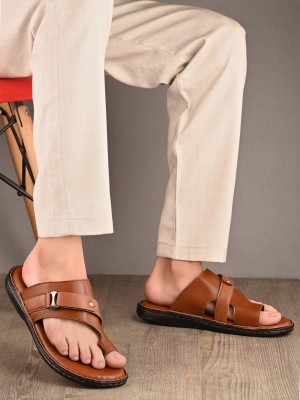 Kastava Men Sandals(Tan , 7)