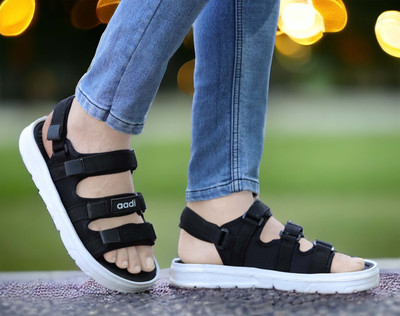 aadi Men Sandals(Black , 6)