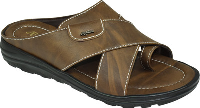 AJANTA Men Sandals(Brown , 10)