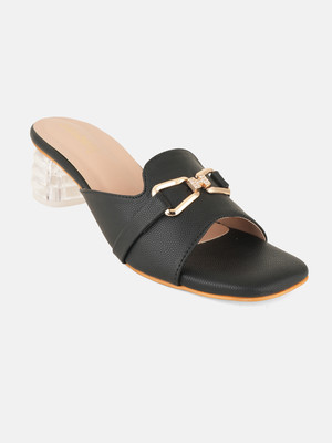 Dressberry Women Heels(Black , 8)