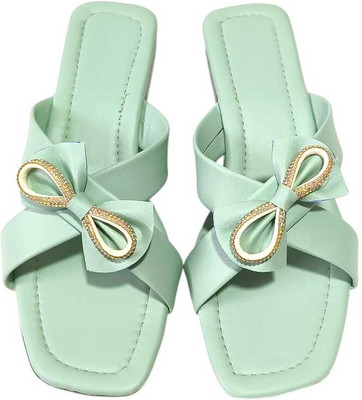 R F C Women Flats(Green , 7)