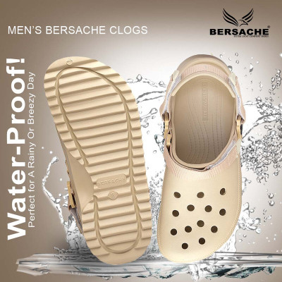 BERSACHE Men Clogs(Black , 11)