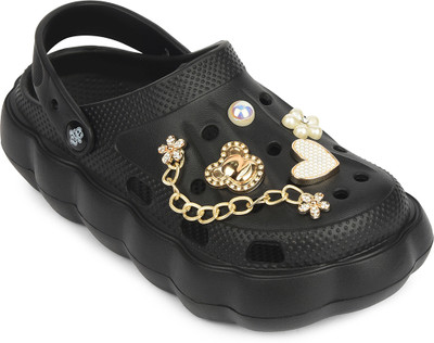LIBERTY Women Clogs(Black , 6.5)