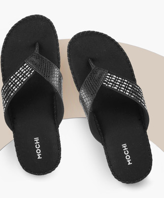 MOCHI Women Wedges(Black , 5)