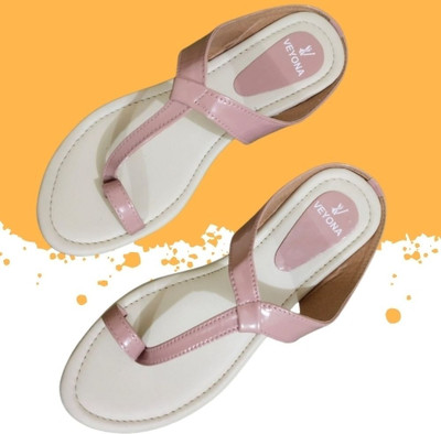 VEYONA Women Flats(Beige , 7)