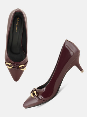 Mast & Harbour Women Heels(Maroon , 7)