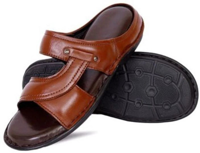 YULIA Men Sandals(Tan , 8)