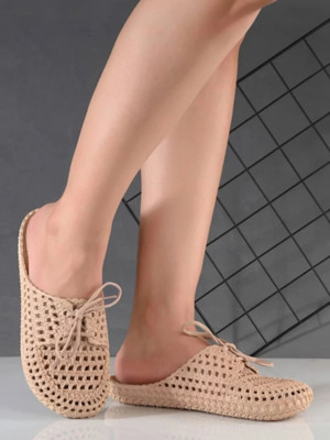 Shozie Women Flats(Beige , 6)