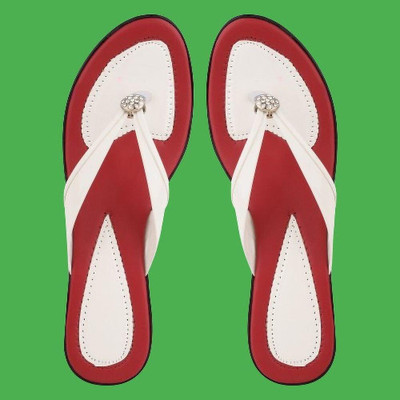 Yashasvi Women Heels(Maroon, White , 5)