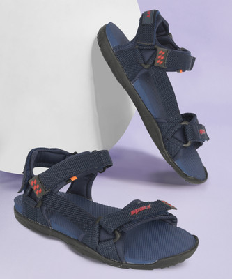 Sparx SS 474 Men Sandals(Blue, Red , 8)