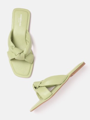 Kenneth Cole Women Flats(Green , 8)