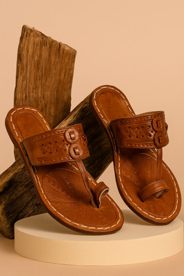 Kolhapuri Men Sandals(Brown , 6)
