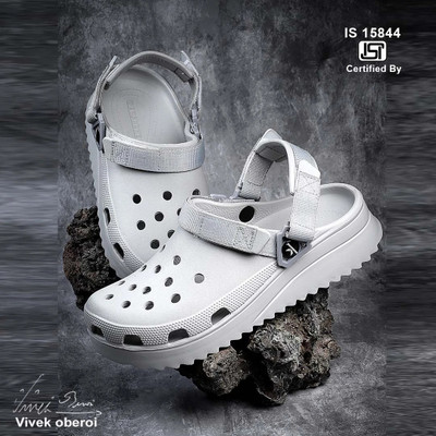 BERSACHE Men Clogs(Grey , 9)