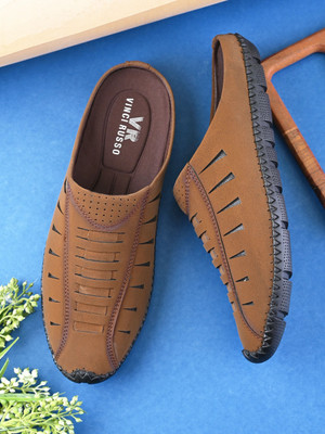 VINCI RUSSO Men Casual(Tan , 6)