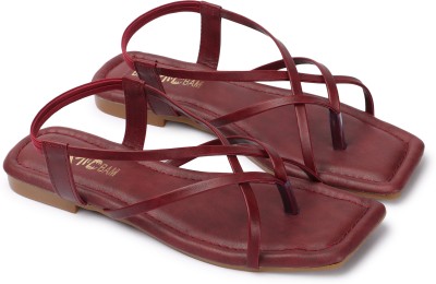 DEERA Women Flats(Maroon , 6)