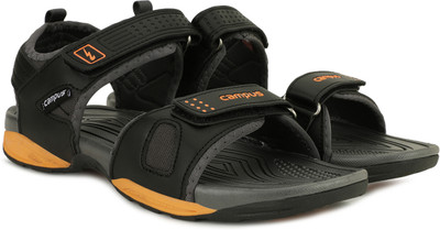 CAMPUS Men Sandals(Black , 10)