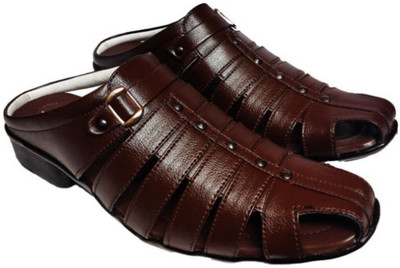 RURAL CRAFT Men Sandals(Brown , 7)