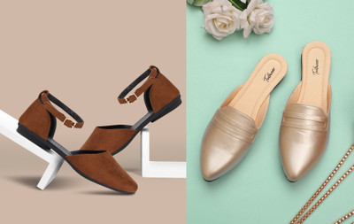 Todhwear Women Heels(Brown, Gold , 5)