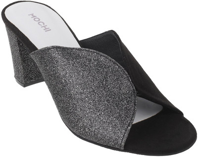 MOCHI Women Heels(Black , 4)