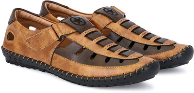 SHOZEN Men Casual(Tan , 7)