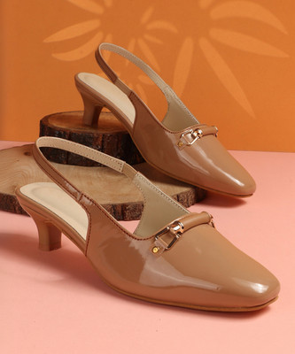 KILLER Women Heels(Tan , 6)