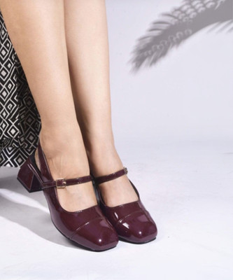 Feet Runner Women Heels(Maroon , 8)