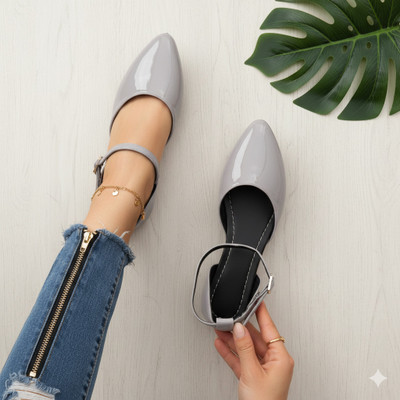 RuWin FASHION Women Bellies(Grey , 8)