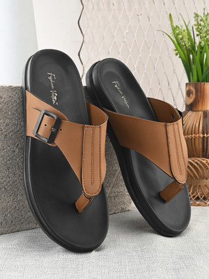 FASHION VICTIM Men Sandals(Tan , 10)