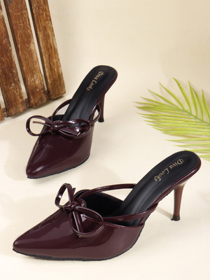 Diva looks Women Heels(Maroon , 7)