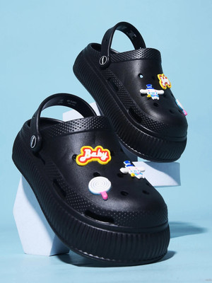 action ONTC-08 Women Clogs(Black , 5)