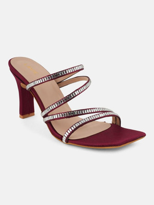LAVIE Women Heels(Maroon , 5)