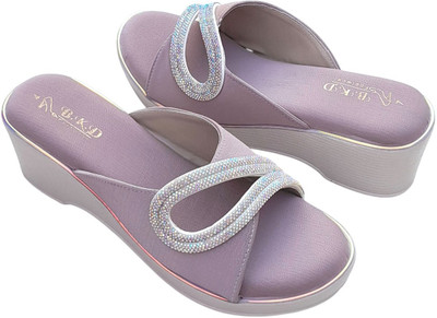 BKD FOOTWEAR Women Flats(Purple , 6)
