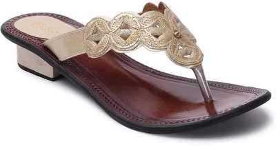 Picktoes PT-K537 Lightweight Comfort Summer Trendy Premium Stylish Party disigin Women Heels(Brown, Beige , 2)