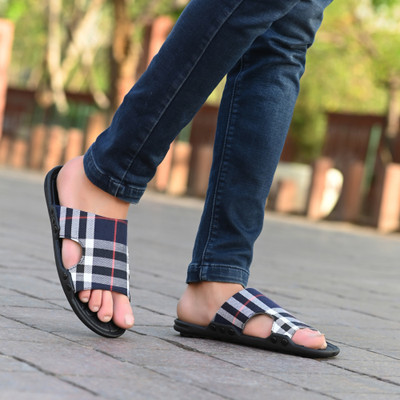 AMICO Men Slides(Blue , 7)