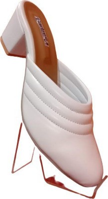 Asfancy Women Heels(White , 7)