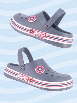FLITE Men Clogs(Grey, Grey , 9)