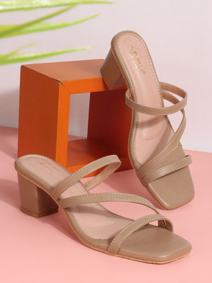 Denill Women Heels(Beige , 3)