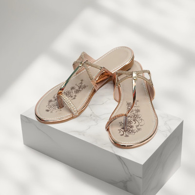 Dream Makers Women Wedges(Gold , 6)