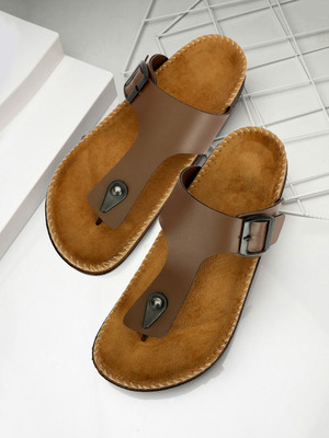 High Steps Men Sandals(Brown , 10)