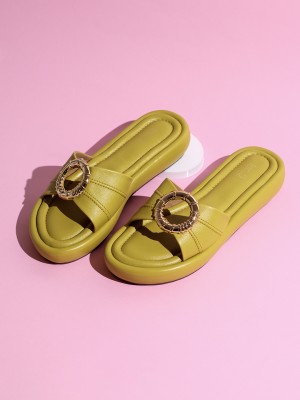 Inc.5 Women Flats(Yellow , 5)