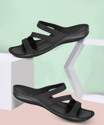 CROCS Swiftwater Women Sports Sandals(Black , 2 UK/India)