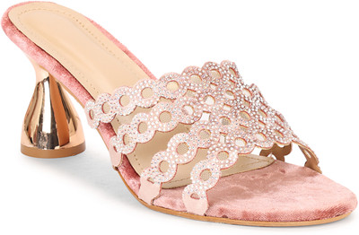 COMMANDER Women Heels(Pink , 6)